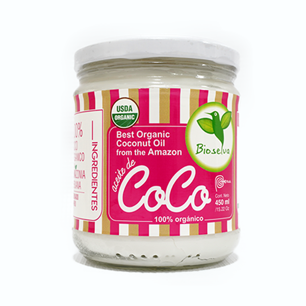 Aceite de Coco Orgánico Bioselva 450 ml